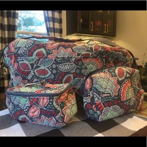 Vera Bradley Large Travel Bag Set.